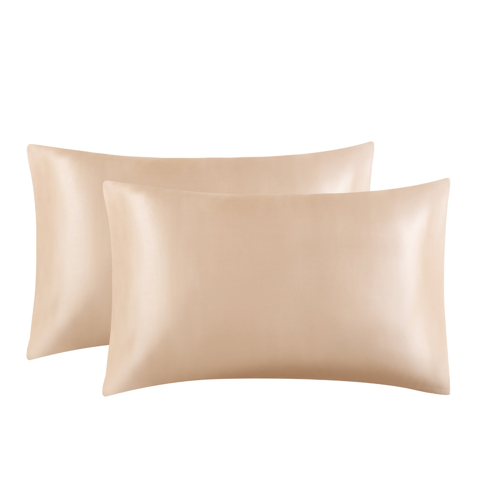 Solid Color Satin Imitation Silk Pillowcase - Calm Cloud Bedding